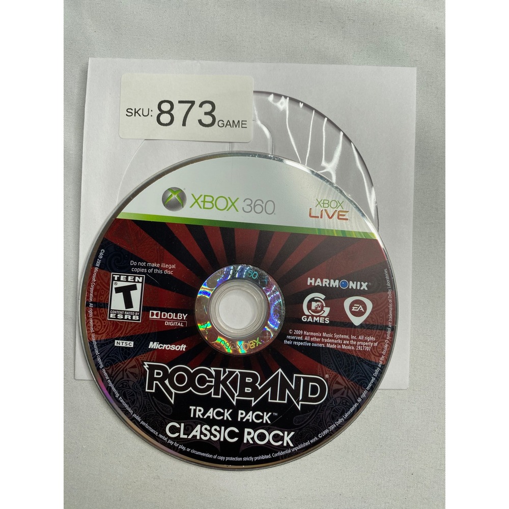 Rock Band Track Pack Classic Rock Xbox 360